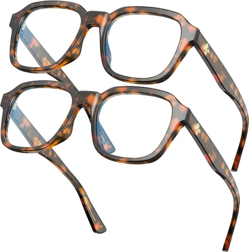 Miniatura 10 de VISOONE Gafas de luz azul de bloqueo con montura cuadrada extragrande de moda para computadora para mujeres y hombres BENNETT Azul Nilo