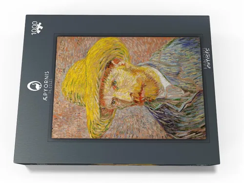 Miniatura 4 de MyPuzzle 1887 - Autorretrato con sombrero de paja por Vincent Van Gogh - Rompecabezas prémium de 1000 piezas para adultos