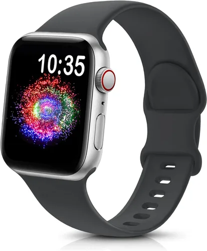 Miniatura 14 de TreasureMax - Correa deportiva compatible con Apple Watch de 38, 40, 41, 42, 44, 45, 46 y 49 mm, correa de silicona suave compatible con Apple Watch