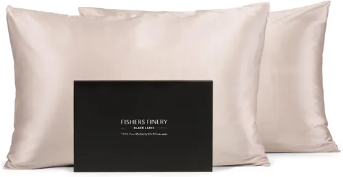 Miniatura 22 de Funda de almohada 100 % de seda pura de morera Fishers Finery de 30 mm (3/16 pulgadas), con calidad certificada por Good Houskeeping