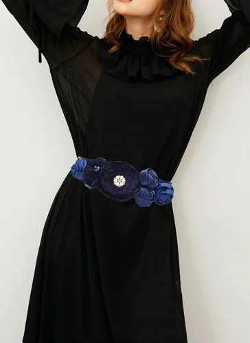 Miniatura 5 de Bridesmaid Waist Band Flower Satin Bridal Waist Belt for WeddingPartyBridal dress
