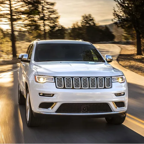 Miniatura 6 de Para Jeep Grand Cherokee 2017-2022 Insertos de parrilla delantera Clip-on Grill Cover Trim Kit Anillos de parrilla Cromo 6ML09SZ0AA CH1210125