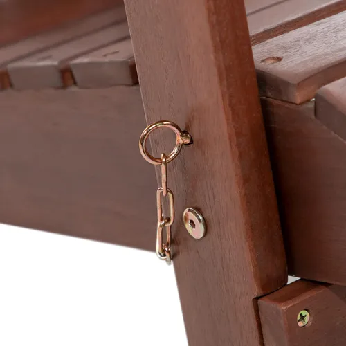 Miniatura 6 de Elk - Silla Adirondack de madera de eucalipto para patio al aire libre de 34 pulgadas de ancho para patio al aire libre, terraza, playa, jardín