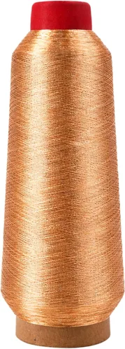 Miniatura 36 de Mandala Crafts Juego de hilo de bordado dorado antiguo metálico – 3281 yardas de hilo dorado antiguo para máquina de coser a mano, aguja de punto