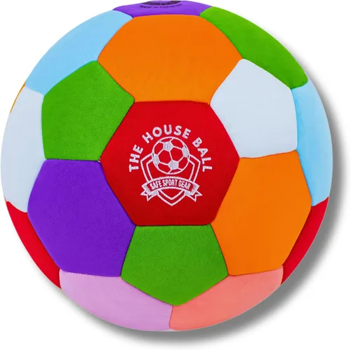 The House Ball - La pelota de fútbol original suave y segura para interiores, tamaño 4, creada para el interior de tu hogar y patio, sin rozaduras