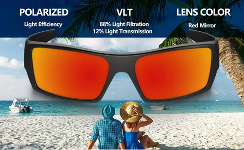 Miniatura 3 de Lentes de repuesto polarizadas prémium de 0.059 in para gafas de sol Oakley Gauge 8 M OO4124-xx57 (2.244 in) - Multiopciones