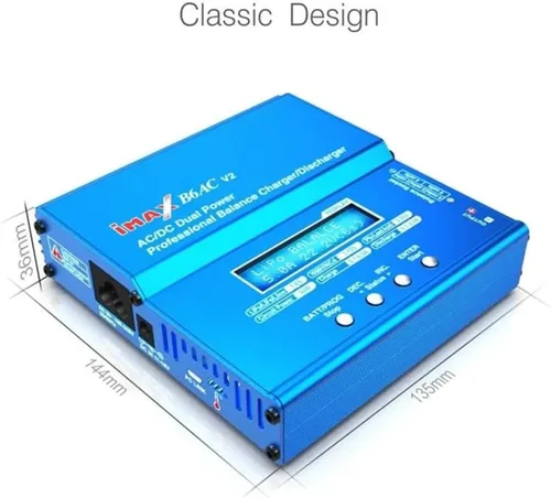 Miniatura 6 de iMAX B6AC V2 AC/DC Dual Power Cargador de equilibrio profesional Descargador 50W 6A para 1-6S LiHV LiPo Li-ion Life, 1-15S NiMH NiCD, 2-20V Pb