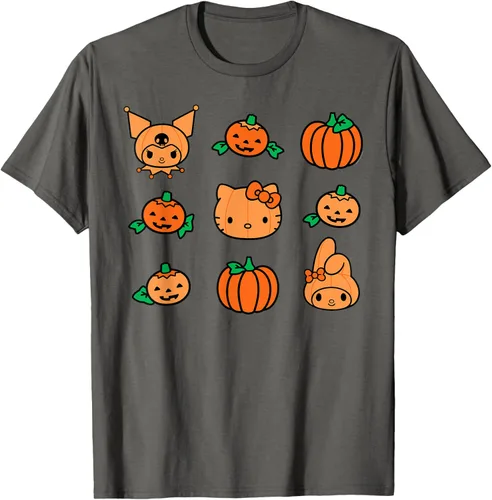 Miniatura 50 de Camiseta de Halloween Hello Kitty My Melody Kuromi Pumpkins