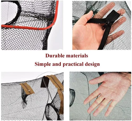 Miniatura 7 de 2 piezas de redes plegables para cebo de pesca