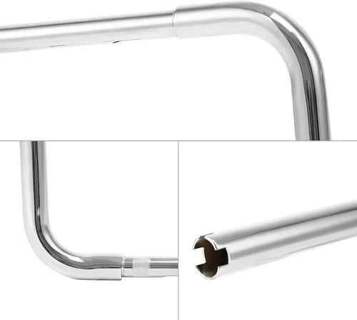 Miniatura 8 de TCT-MOTORPARTS Manillar Ape Hanger de Elevación de 12 pulgadas apto para Harley Sportster XL883 XL1200 Dyna Touring Softail Wide Glide Tour Glide
