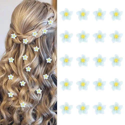Miniatura 10 de YISSION Mini pinzas para el pelo de flores, horquillas y pasadores para niñas, mujeres