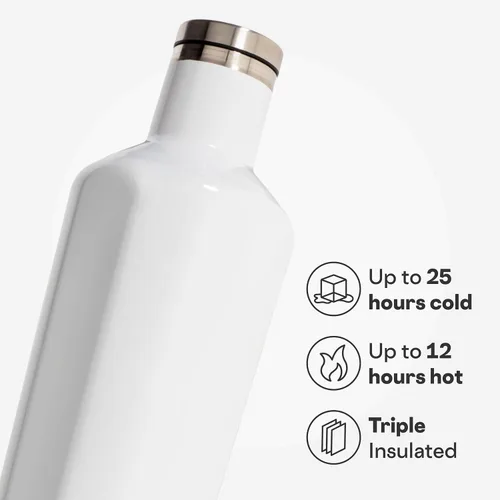 Miniatura 3 de Botella de agua aislada Corkcicle Classic Canteen - Taza reutilizable de acero inoxidable - Triple aislamiento - Mantiene las bebidas frías durante
