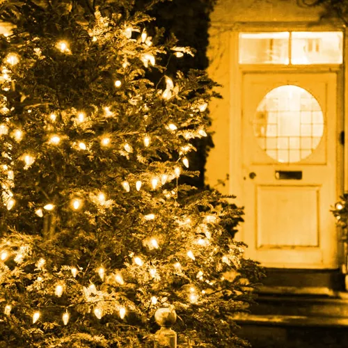 Miniatura 5 de Dazzle Bright C6 - Luces de Navidad a pilas, paquete de 2 unidades en total de 100 LED de 34 pies, luces multicolor con 8 modos, decoraciones