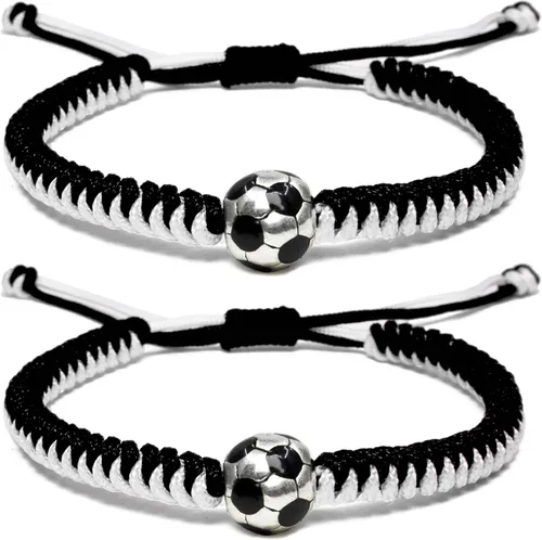 MANYC - Pulseras de fútbol para hombres, mujeres y niños, accesorios elegantes para fanáticos del fútbol, regalos de espíritu de equipo para niños y