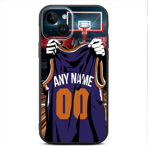 Miniatura 20 de Nombre y número personalizados de bricolaje – Camiseta de baloncesto de Oklahoma City – Funda de silicona líquida para iPhone 17 Air 16 15 Pro Max