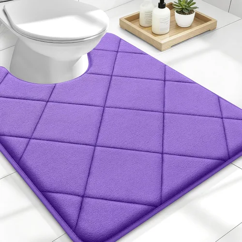 Miniatura 226 de OLANLY Tapete de baño de espuma viscoelástica de 24 x 16 pulgadas, ultra suave y absorbente, lavable a máquina, cómodo tapete de baño para suelo