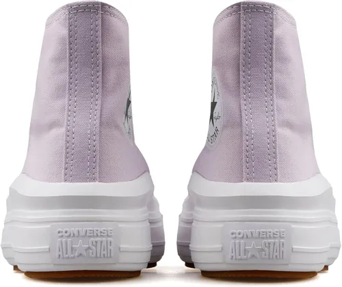 Miniatura 4 de Converse Chuck Taylor All Star Move - Tenis unisex con plataforma alta, color amatista pálidoblanco