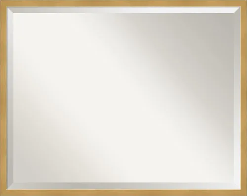 Miniatura 13 de Amanti Art Espejo de baño gris para sobre el fregadero, espejo rectangular gris arcilla esbelta de 24 x 30 pulgadas, marco de madera contemporánea