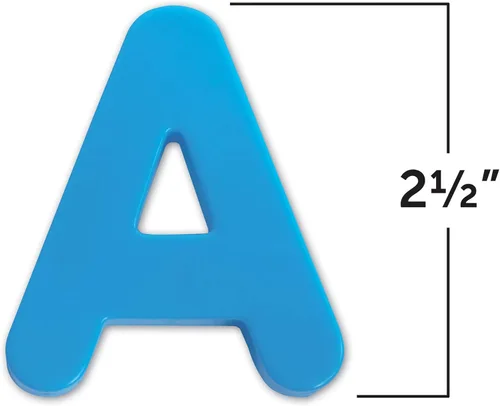 Miniatura 4 de Learning Resources Juego combinado de letras y números magnéticos jumbo - 80 piezas, juguetes de aprendizaje para niños de 3 años en adelante, ABC
