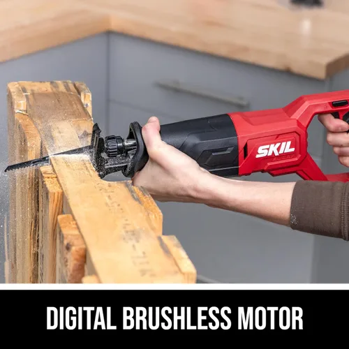 Miniatura 2 de SKIL PWRCORE - Kit de sierra recíproca sin escobillas de 20 V, incluye batería de 2.0 Ah y cargador-RS5870B-10