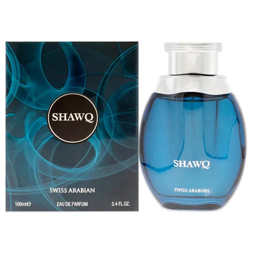 Swiss Arabian Shawq – Productos de lujo de Dubai – Fragancia en aerosol EDP personal de larga duración y adictiva, aroma seductor de la firma – 3.4