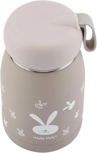 Miniatura 7 de Botella de agua con aislamiento marrón, mini taza de vacío de 10.8 fl oz, taza de café al vacío, taza de viaje de leche de té con bonito