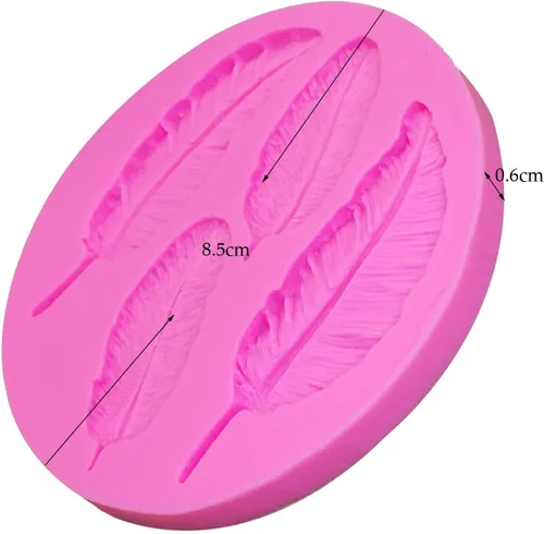 Miniatura 2 de Molde de plumas de pájaros 3D, moldes de silicona 100% de grado alimenticio, antiadherentes, decoración de tartas, chocolate, chicle de caramelo