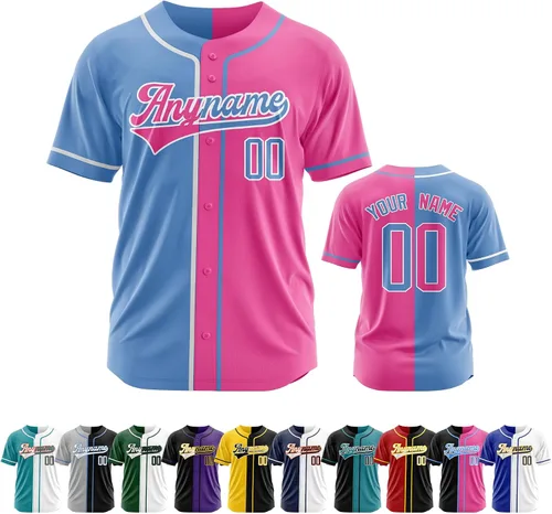 Miniatura 34 de Camiseta de béisbol personalizada con número de nombre cosido o impreso, camiseta de béisbol para hombres, mujeres, jóvenes, camiseta de béisbol