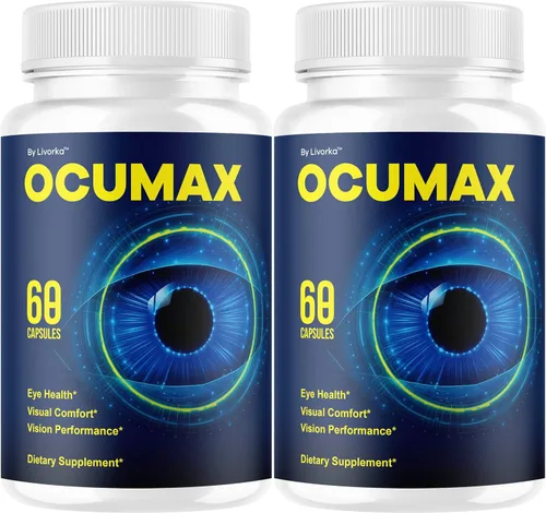 OcuMax Cápsulas OcuMax OcuMax OcuMax Advanced - Píldoras oficiales de apoyo para la salud ocular avanzada de máxima fuerza, suplemento totalmente