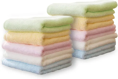 Miniatura 12 de Yoofoss Juego de Toallitas de Lujo de 10 Piezas, Paños de Lavado para Bebé para Baño-Hotel-Spa-Cocina, Toallitas Multiusos y Paños Faciales 10'' x