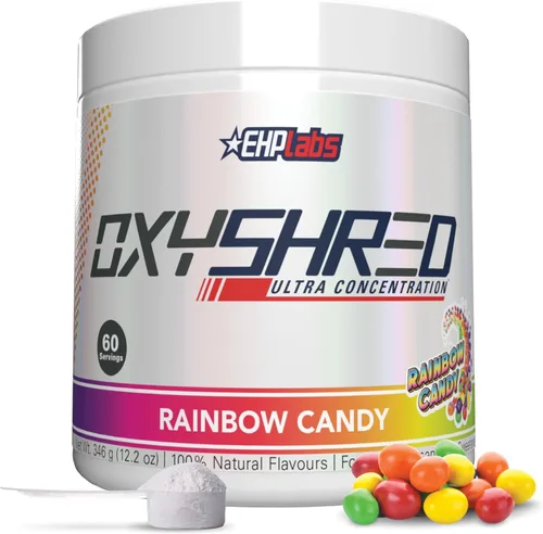 Miniatura 24 de EHP Labs OxyShred Polvo de Pre Entrenamiento - Polvo de preentrenamiento con L glutamina y acetil L carnitina, bebida de refuerzo de energía