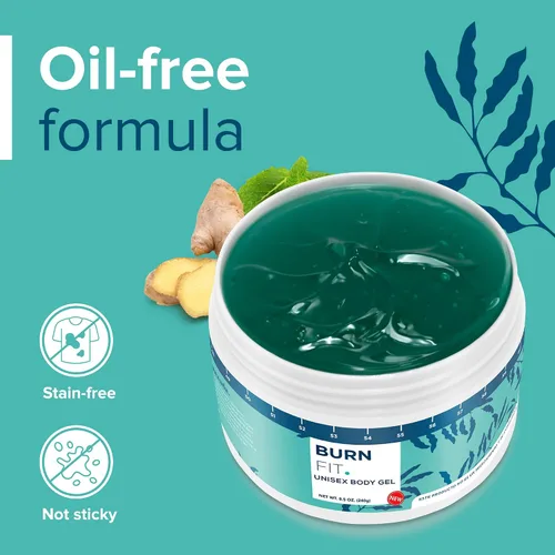 Miniatura 8 de Gel corporal – Crema anticelulítica de Burn Fit para el vientre y el cuerpo, crema reafirmante y tensora del vientre, crema fría y caliente