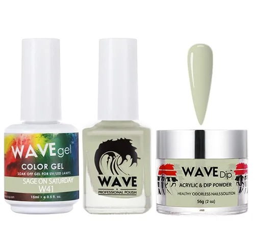 Miniatura 106 de WAVEGEL - Juego de gel de remojo, laca de uñas y polvo acrílico a juego - Colección Simplicity - #P109 Blizzard