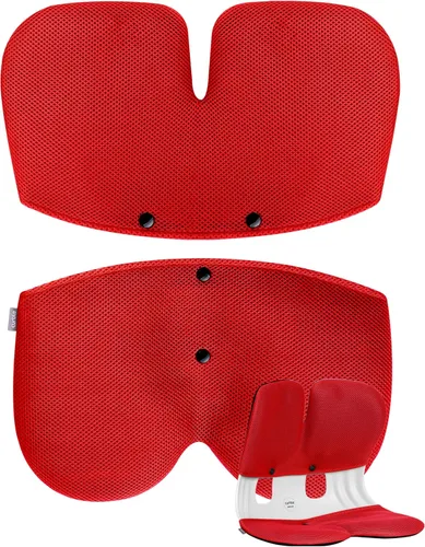 Miniatura 13 de curble Grand Cover, funda desmontable para silla de adulto, soporte ergonómico para respaldo de silla y soporte lumbar (azul)