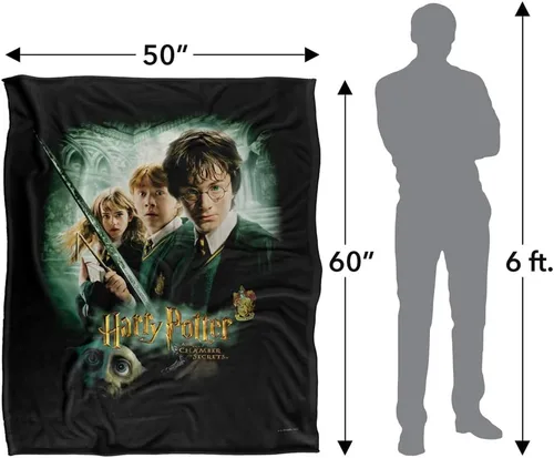 Miniatura 5 de Póster de la Cámara Secretos de Harry Potter, con licencia oficial, manta súper suave de tacto sedoso, 50 x 60 pulgadas