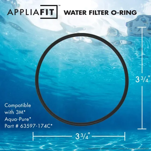 Miniatura 2 de AppliaFit Juntas tóricas compatibles con 3M Aqua-Pure 63597-174C y 63597-174P para filtros de agua Aqua-Pure AP101T, AP11T, AP102T y más