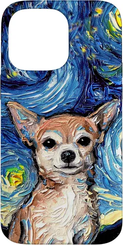 Miniatura 21 de Aja - Funda para iPhone 17, diseño de perro de noche estrellada, color marrón