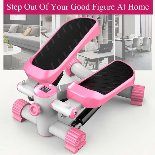 Miniatura 2 de YSUEFIJO Mini escalera portátil, equipo de fitness antideslizante, máquina de ejercicios aeróbicos para fitness, pantalla fácil de leer, bandas