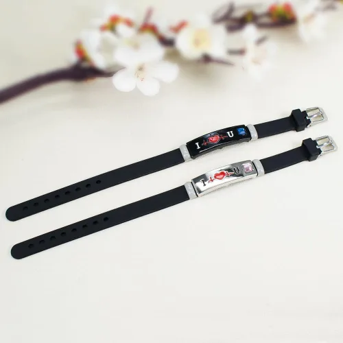 Miniatura 4 de 2/PCS SET Luminous King Queen Crown Couple Bracelet, Fashionable Silicone Bracelet, Cute and Simple Alloy Design, Daily and Gift Occasions