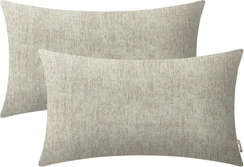 Miniatura 79 de BRAWARM Fundas de almohada 40x40 cm - Paquete de 2 fundas de almohada de chenilla negra, fundas de almohada de chenilla suave teñida sólida
