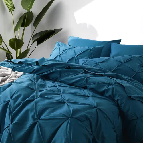 Miniatura 47 de Bedsure - Juego de edredón tamaño matrimonial verde azulado - Juego de ropa de cama tamaño matrimonial en una bolsa de 7 piezas, juego de cama 14