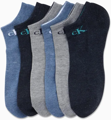 Miniatura 142 de Calvin Klein Calcetines para hombre, mezcla de algodón, acolchados, sin talla, forro de calcetines atléticos (6 unidades)