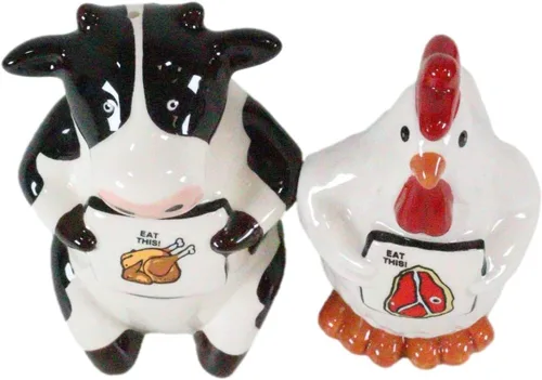 Miniatura 6 de Ebros Gift Holstein - Juego de cocteleras de cerámica para cocina y cocina, para organizar fiestas, aves de corral y ganado coleccionables