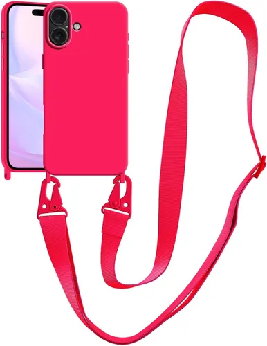 Miniatura 9 de Funda compatible con iPhone 13 con correa, funda cruzada para iPhone con cordón, ajustable, a prueba de golpes, protección contra caídas, funda
