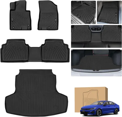 Miniatura 25 de Tapetes de suelo Peleus para Mercedes-Benz Sprinter 2500/3500 2025-2019, solo para furgoneta de carga, forros personalizados de goma TPE para todo