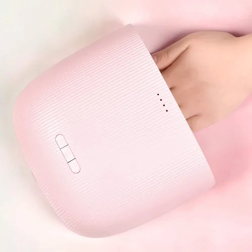 KADS Lámpara de uñas LED UV de 48 W, secador de luz UV profesional, mini secador de esmalte de uñas, secado de uñas (rosa)