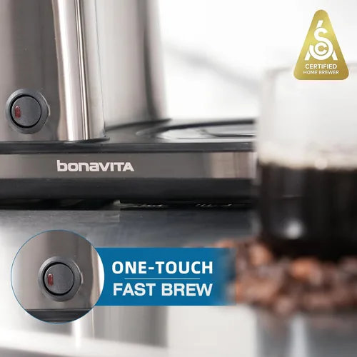 Miniatura 5 de Cafetera Bonavita BV1900TS con jarra térmica de 8 tazas., Negro e inoxidable
