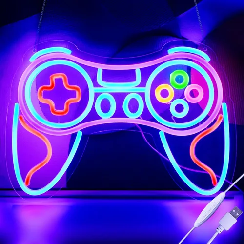 Miniatura 24 de Good Vibe - Letrero de neón con luces LED de neón rosadas, decoración de pared para dormitorio, letrero LED alimentado por USB para decoración