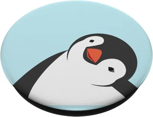 Miniatura 2 de Lindo Pingüino Cara Azul Regalos Para Pingüinos Amante PopSockets Swappable PopGrip