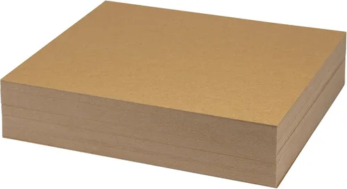 Samsill Hojas de aglomerado de 8.5 x 11 pulgadas, paquete de 50, sin ácidos, peso pesado de 0.057 pulgadas, marrón, crea adornos tridimensionales